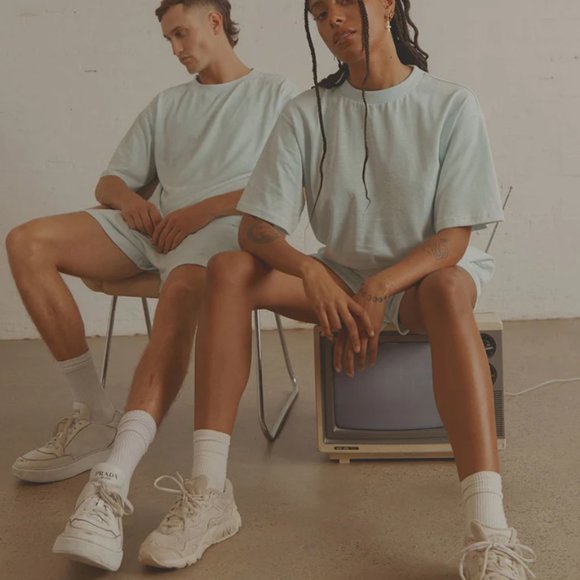 NWT Peppermayo Vacancy Supply - The Essential Tee - Baby Blue - Picture 2 of 6